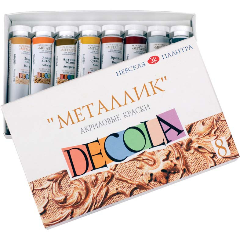 Набір фарб акрілових"Професійна" 350815 8кол. 18мл металік туба, шт Київ - фото 1