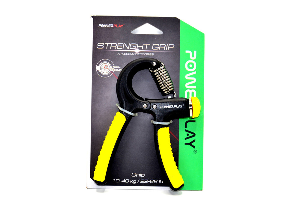Еспандер кистьовий PowerPlay PP-4323 з регульованим навантаженням 10-40 кг. Strength Grip Чорно-жовтий Луцк - изображение 10