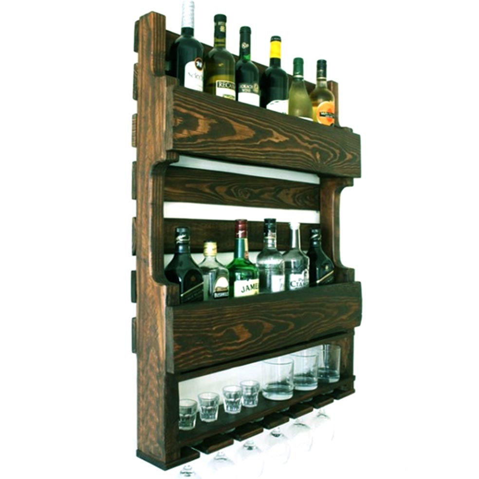 Настінна винна полиця "Токі" еспрессо Миколаїв - фото 1