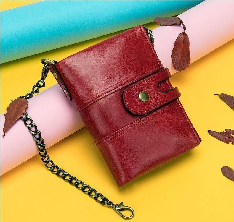 Кошелек универсальный Vintage 14680 Красный Киев - изображение 7