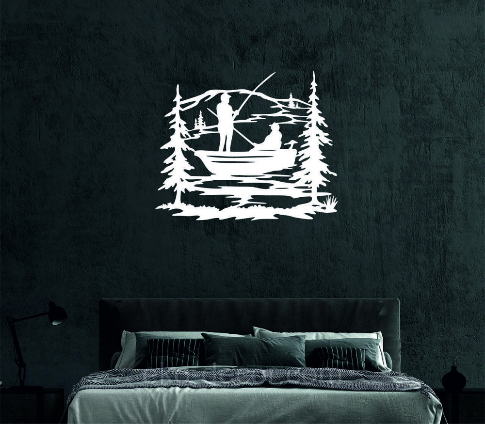 Декоративне настінне Панно «Рибалка», Декор на стіну Київ - фото 3