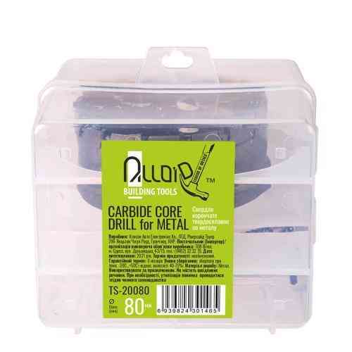 Свердло корончате твердосплавне по металу 80мм Alloid Одеса