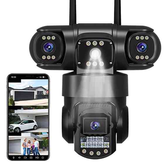 Уличная камера наблюдения WIFI,3 объектива,15МР,SC28 SBR Киев