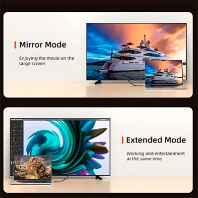 Кабель мультимедийный USB-C to HDMI M 2.0m Cabletime (CA914258) Винница - изображение 4