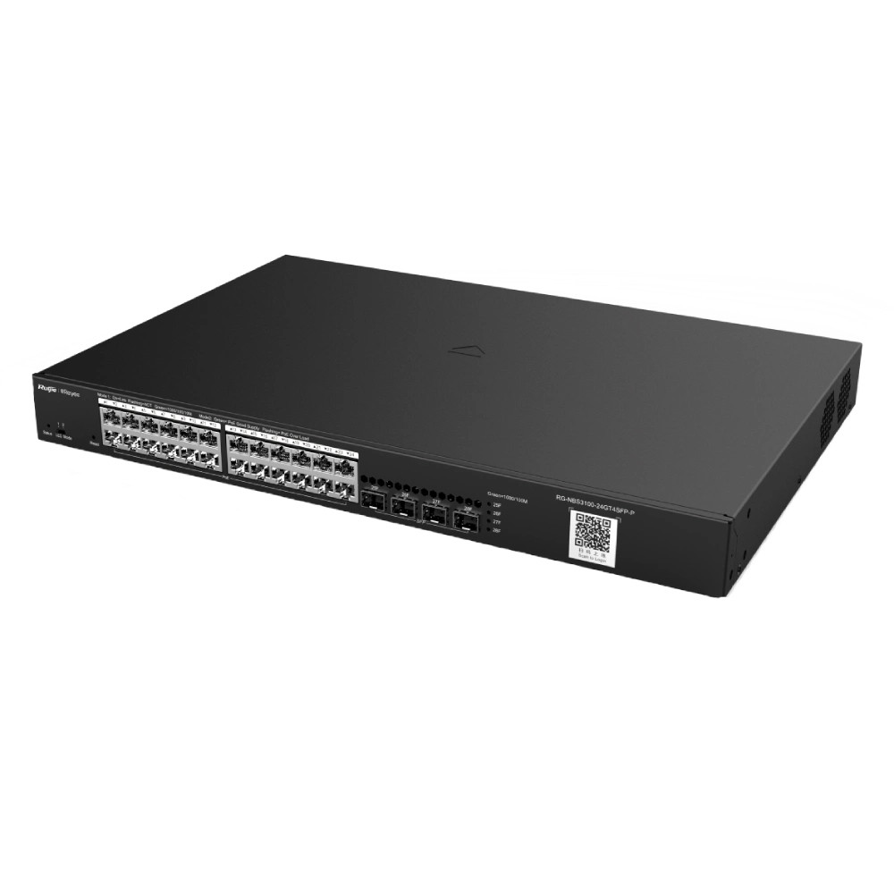 РоЕ-комутатор Ruijie Reyee RG-NBS3100-24GT4SFP-P 28-портовий гігабітний хмарний керований Київ - фото 2