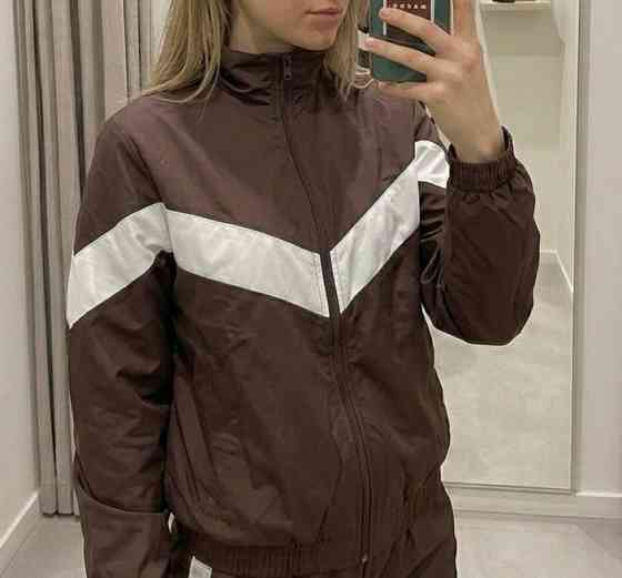 Женский плащевой костюм двойка: кофта и штаны в спортивном стиле плащевка эмми 46/48, Шоколад Одесса