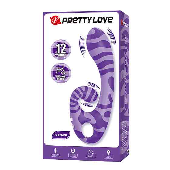 Вибратор-кролик Pretty Love Sumner Sexual Fantasy, фиолетовый, 19 см х 3.7 см Sex Aura Киев