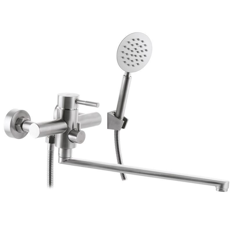 Змішувач для ванни ZERIX FOX-006 SUS304 з нерж. сталі Харків - фото 1