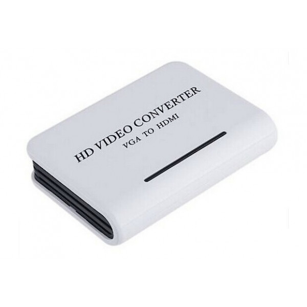 Перехідник VGA 15F --> HDMI M v1.3, Jack 3.5 мм, пластик, білий RTL (S0062) Київ - фото 5