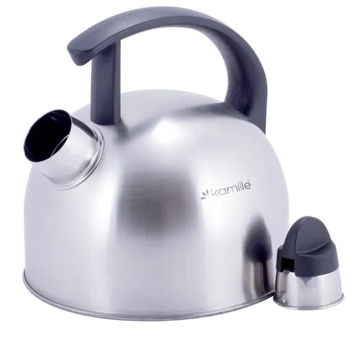 Чайник 1,5л нержавіюча сталь зі свистком з нейлоновою ручкою 1080 KAMILLE Житомир - изображение 3