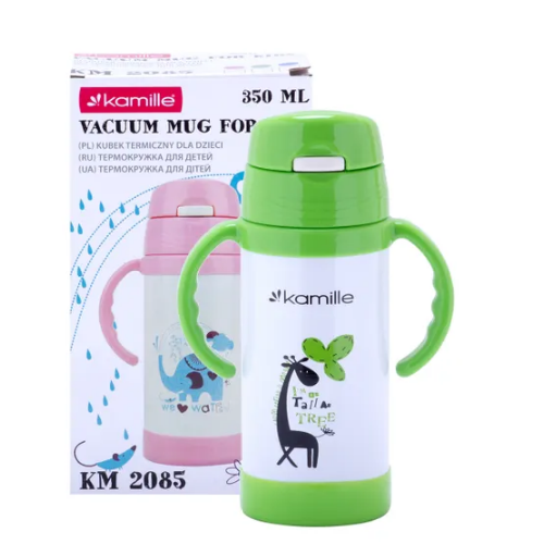 Термос дитячий 350мл з ручками (мікс) KAMILLE 2085 Житомир - фото 4