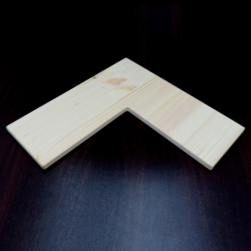 Угловая настенная полка 