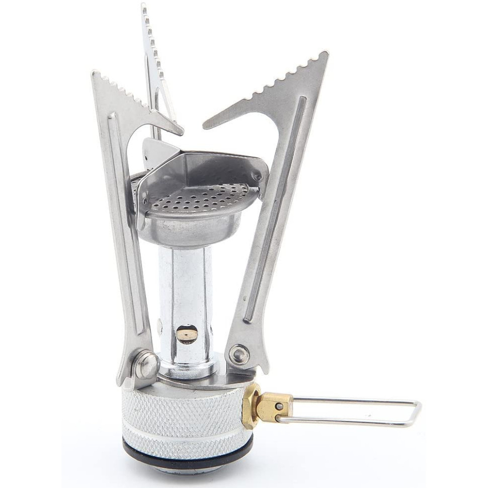 Набір Газовий пальник BRS-1 складний + Газовий балон різьбовий бутановий Quest, 450гр Киев - изображение 3