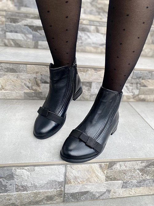 Maxi Черевики жіночі Maxi 217 чорні (весна-осінь, шкіра натуральна) (1076) 38 Коломыя - изображение 1