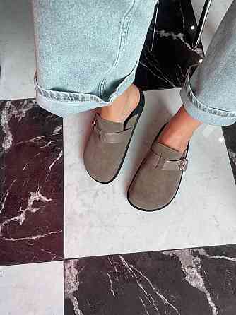 SEE SEVEN Модні шльопанці жіночі замшеві капучино із закритим носком літні SEE SEVEN 1611 37р. Коломия