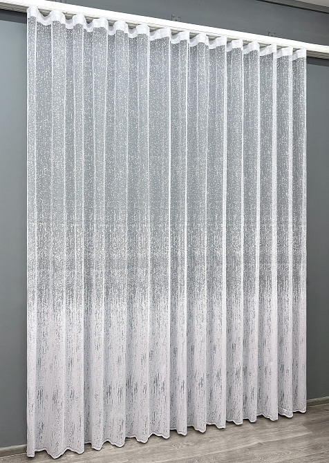 Тюль VR-Textil 2073т Жакард Короїд Білий 400х270 см (42-1287) Київ - фото 3