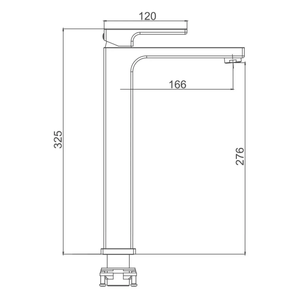 Змішувач для раковини високий GAPPO G1017-62, чорний Київ - фото 7