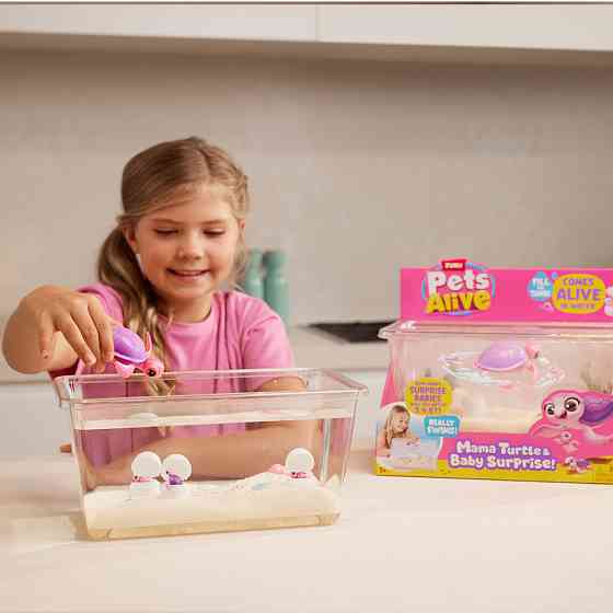 Интерактивный игровой набор Мама черепаха с сюрпризом Pets & Robo Alive 9560 