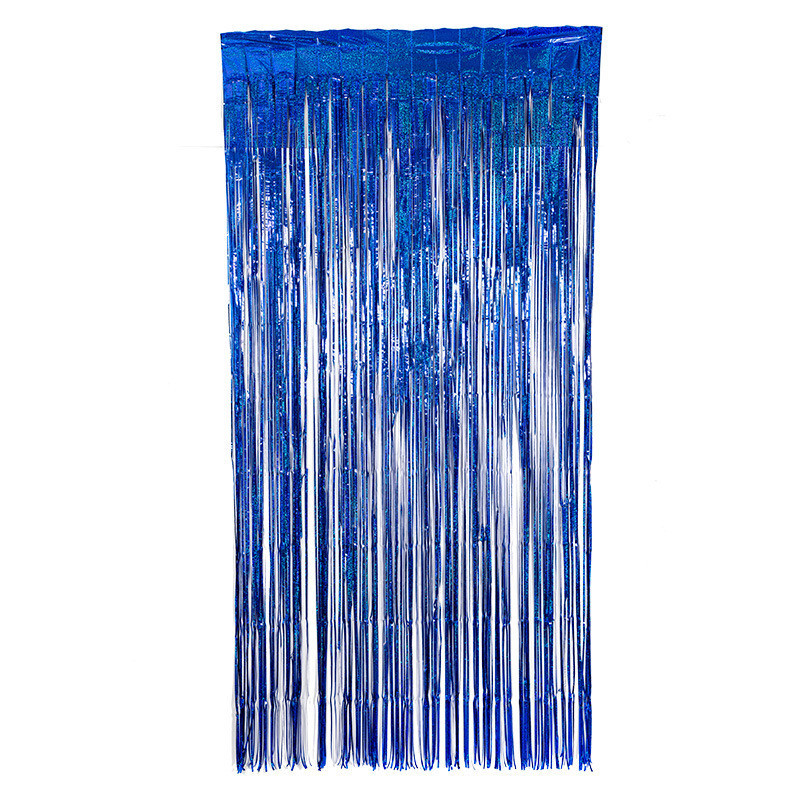 Дощик для фотозони з голограмою прикраса 245 см на 92 см синій Київ - фото 7