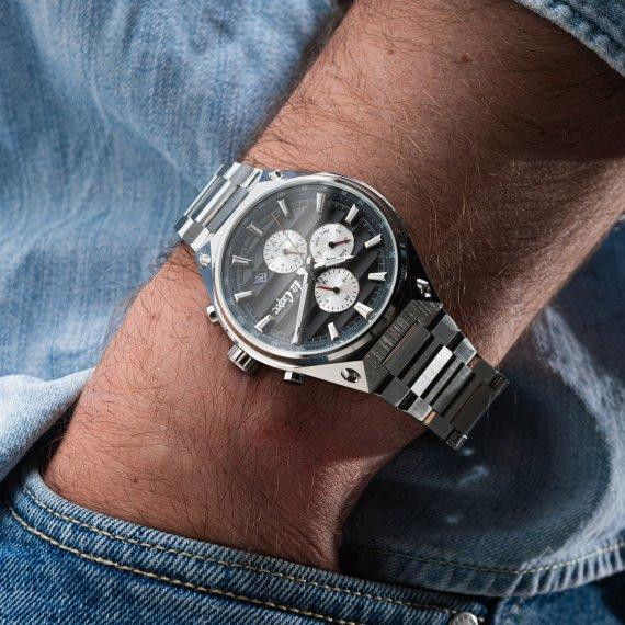 Чоловічий водостійкий наручний годинник Lee Cooper Ice (Сріблястий) Вінниця - фото 8