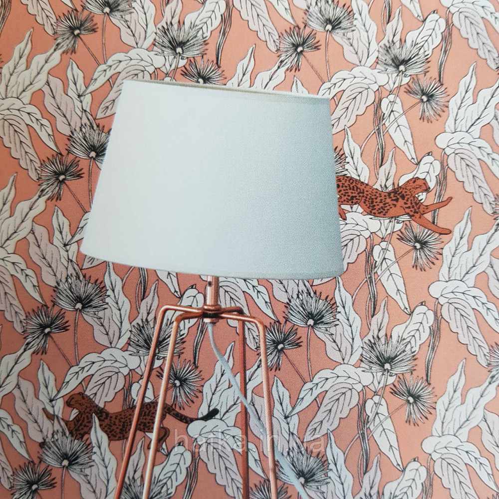 Шпалери вінілові на флізелін Caselio The Place to bed 0.53х10 м листя квіти рисі золотисті на теракотовому Київ - фото 2