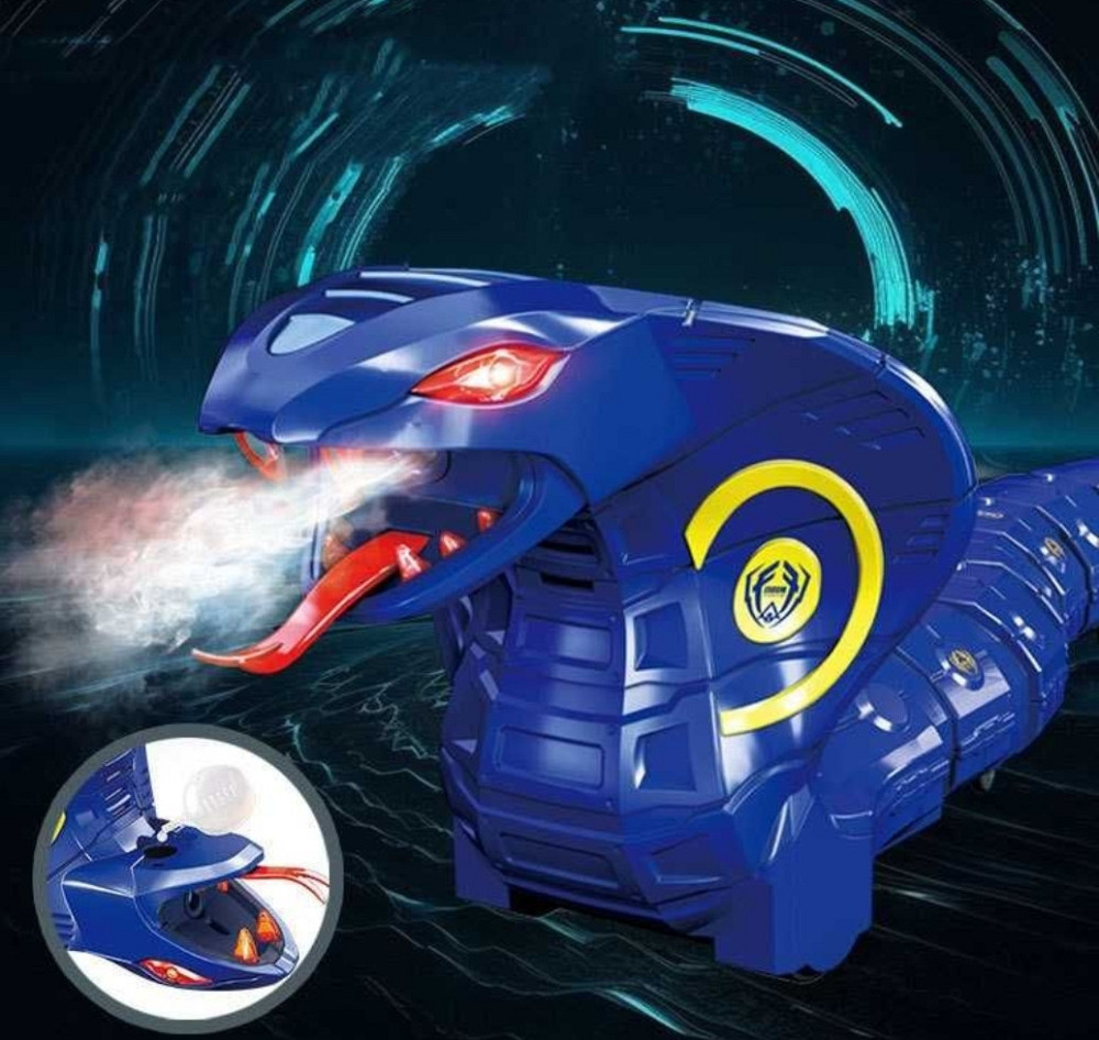 Змея Кобра на радиоуправлении с эффектом Пары Дима изо рта, ездит,62 см. Харьков - изображение 2