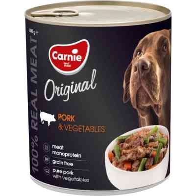 Консерви для собак Carnie Original Mono Protein Свинина з овочами 800 г (4820255193540) Вінниця