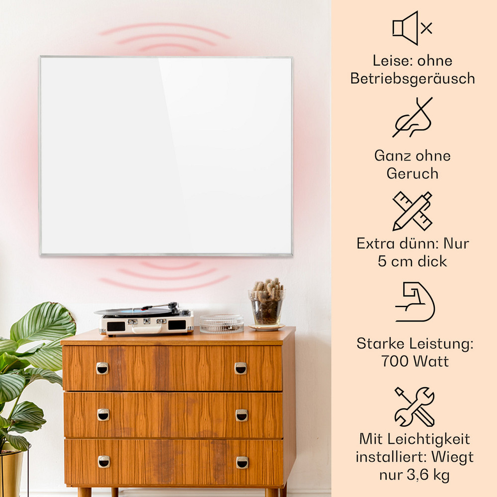 Инфракрасный обогреватель Wonderwall Smart 100x120 см управление через приложение 1200 Вт недельный таймер Ровно - изображение 2