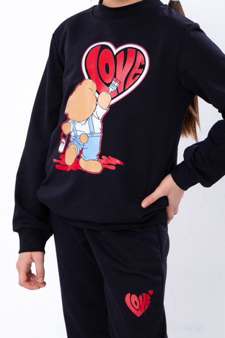 Спортивний костюм для дівчинки (двунитка) топ Київ - фото 2