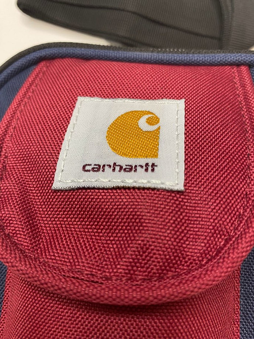 Сумка через плече Carhartt Кархарт 17х17х7 Синій/зелений Запоріжжя - фото 5