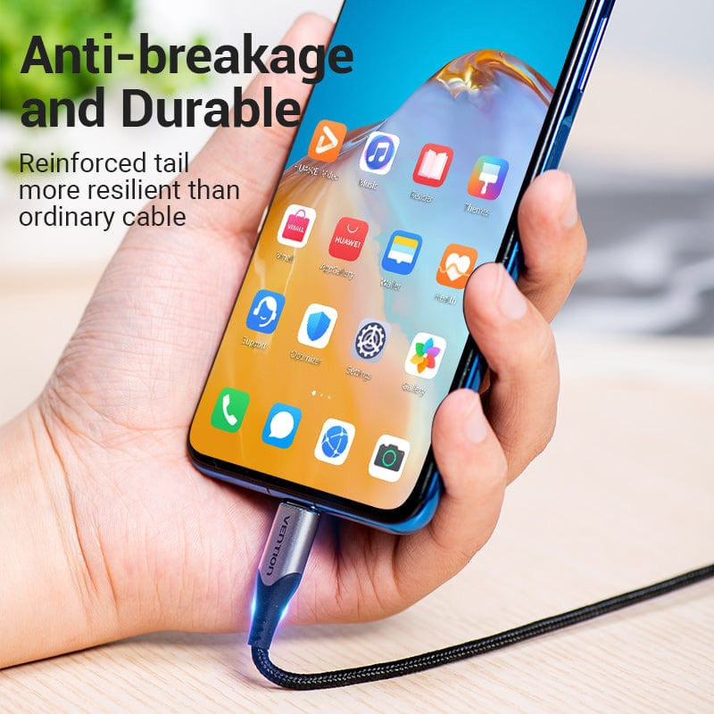 Кабель USB 2.0 AM - 2хType-C M, 1.0 м Y-Splitter Charging Cable 2.4А 480Mbps Aluminum Alloy Vention Вінниця - фото 8