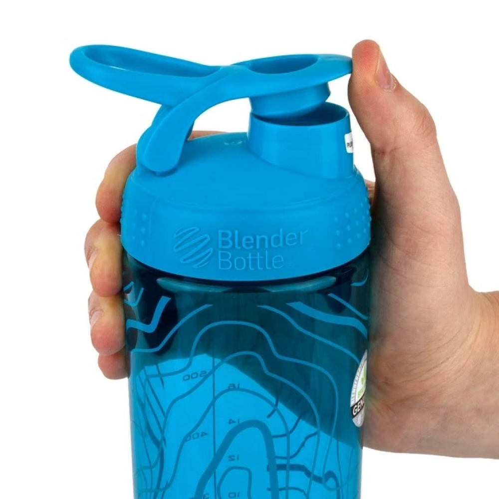 Шейкер BlenderBottle SportMixer Signature Sleek 28oz/820ml Aqua Topt Flow Кам'янське - фото 2