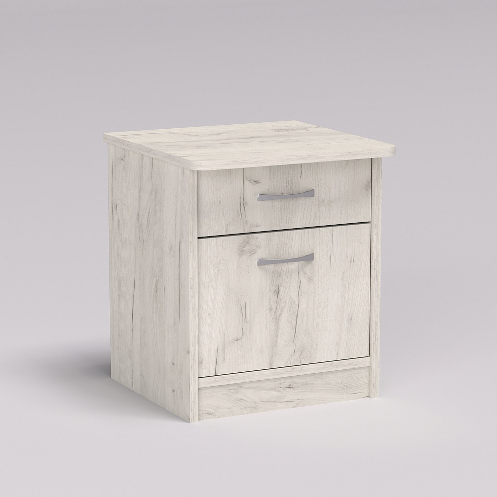 Тумба прикроватная Диана, Дуб Крафт Білий, 400/400/470 Львов - изображение 2