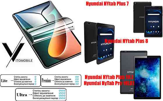 Полиуретановая пленка HyperClear Guard для Hyundai Hytab Plus 7, Plus 8, Plus 10.1, Pro 10 Киев