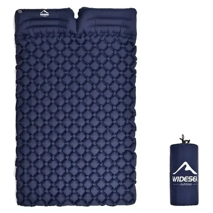 Матрас коврик надувной NMN-206 туристический с подушкой с чехлом 190 х 120 х 5 см Синий Коломыя - изображение 4