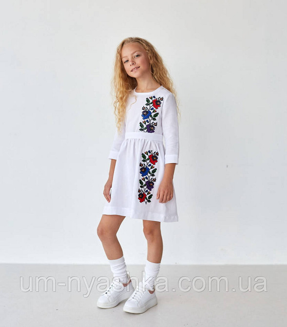 Детское платье-вышиванка вышитое платье 