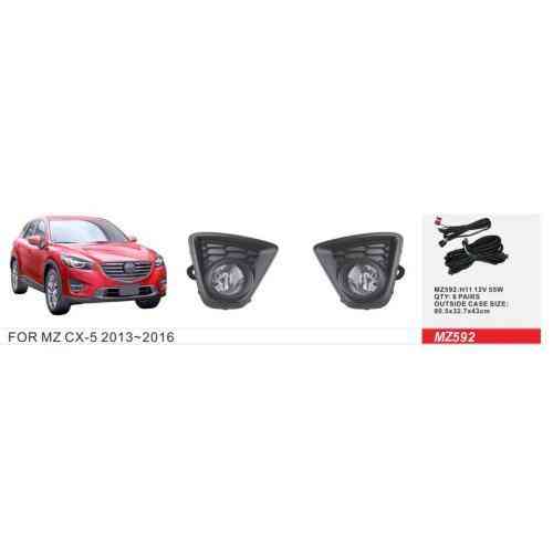 Дополнительные фары для Mazda CX-5 2011-2017, модель MZ-592, Н11 55W с электропроводкой Харьков