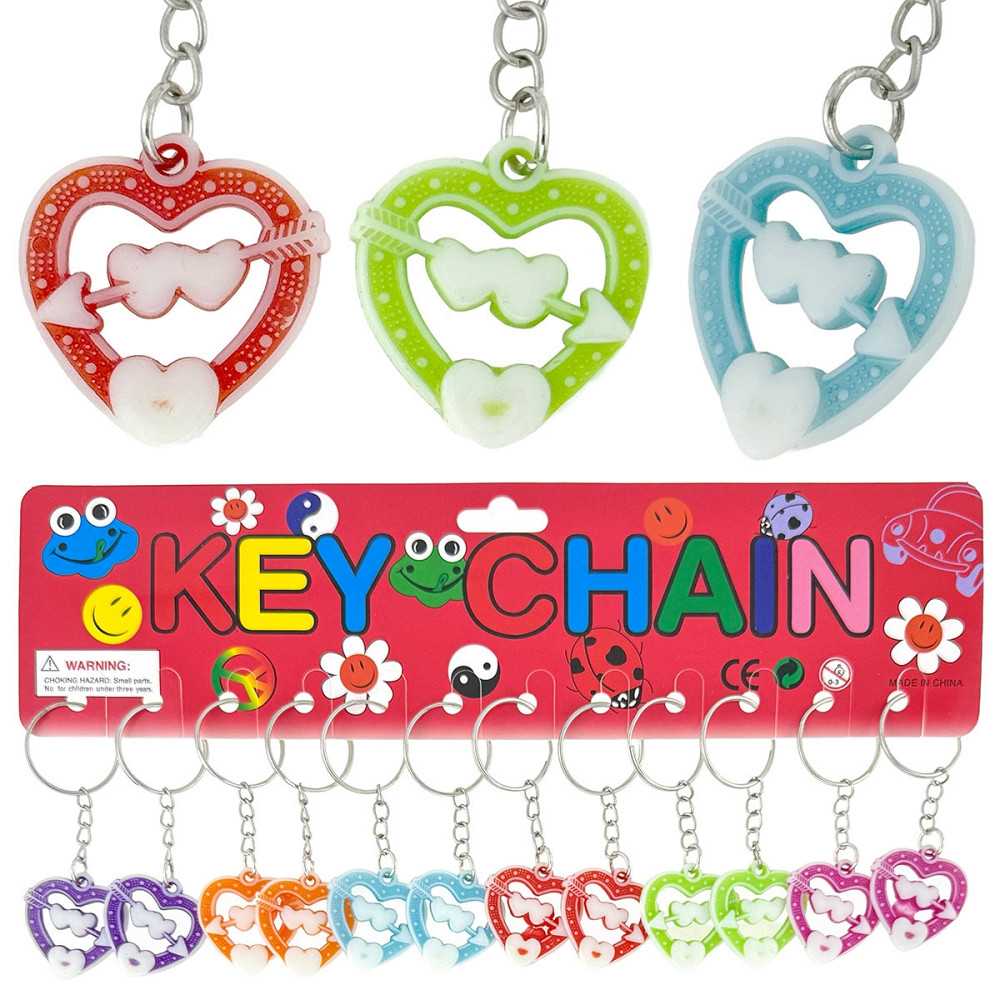 Брелок для ключей модный Сердечко 12 шт Киев - изображение 1