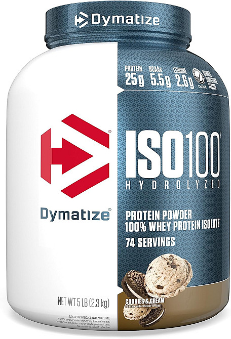 Ізолят сироваткового протеїну Dymatize nutrition ISO 100 2270 г, Cookies & Cream Луцьк - фото 1