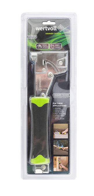 WERTVOLL Степлер молотковий з ковадлом WERTVOLL скоба R140 6-14 мм корпус метал/ергоном TPR FX- Киев - изображение 5