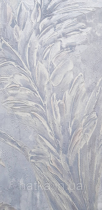 Шпалери вінілові на флізеліні Grandeco Anita1,06х10 гілки листя структурні темно-сірі Київ - фото 2