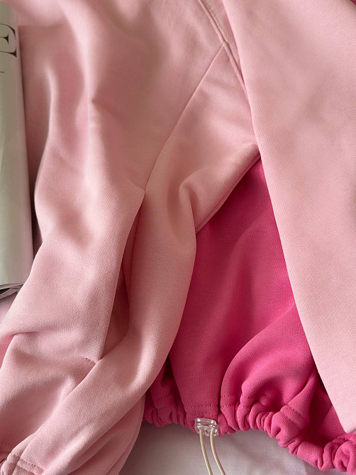 Женская теплая оверсайз худи с кулиской турецкая трехнить пенье хлопок Одесса - изображение 12