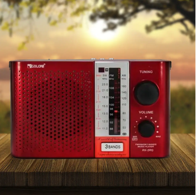 Портативный радиоприемник Golon RX-F12 аналоговый, аккумуляторный, с антенной и ручкой для переноски 0817 Одесса - изображение 5