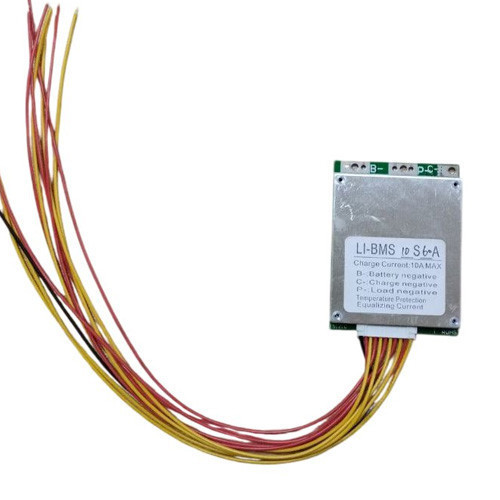 BMS контролер 10S 60А 36В плата захисту Li ion з балансиром заряд 10А розряд 60А для акумулятора 10 елементів Київ - фото 2