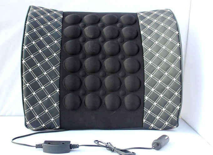 КОМПЛЕКТ!!! Массажная вибро подушка и ПОДГОЛОВНИК в авто, вибро упор для спины в автомобиль БЕЛАЯ прошивка Кременчуг - изображение 3