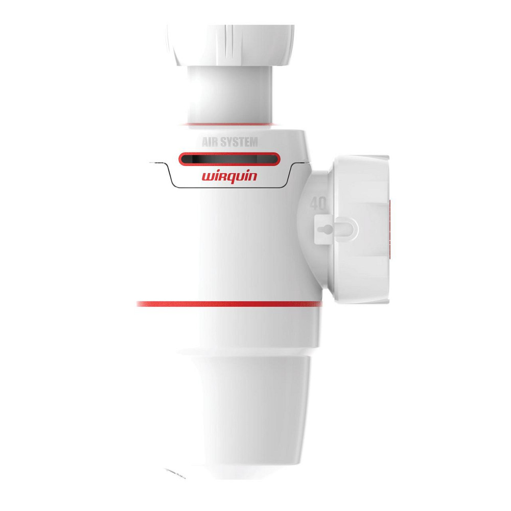 Сифон для кухонної мийки Neo Air 11⁄2" × 40 мм WIRQUIN (9542331) Київ - фото 1