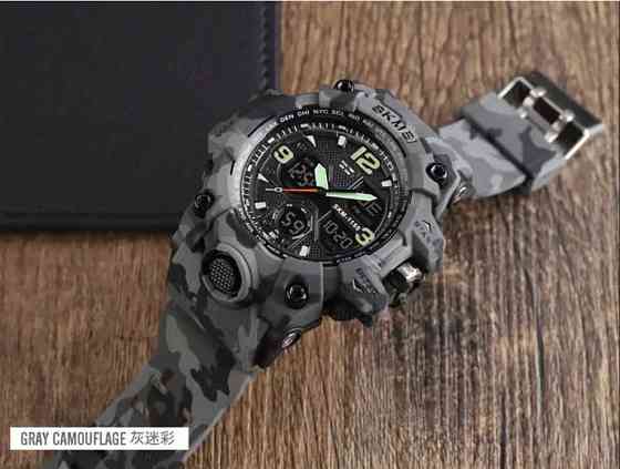 Мужские наручные часы Skmei Hamlet 1155 Серый камуфляж Киев