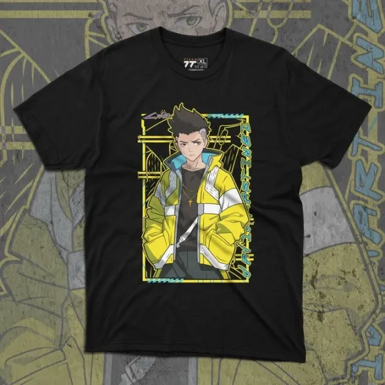 Футболка чоловіча з  принтом Cyber Punk David 2 Розмір 48 Anime1028 Дніпро