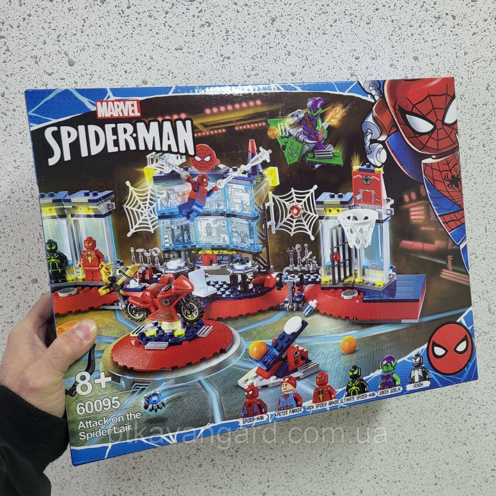 Конструктор спайдермен напад на майстерню людини павука 502 деталі Super Heroes 60095 Хмельницький - фото 2