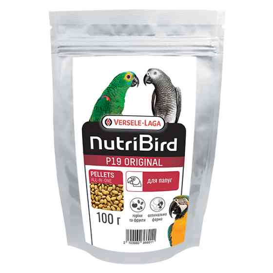 Versele-Laga NutriBird P19 Original Breeding ВЕРСЕЛЕ-ЛАГА НУТРИБЕРД P19 ОРИДЖИНАЛ РАЗВЕДЕНИЕ корм для крупных попугаев Киев